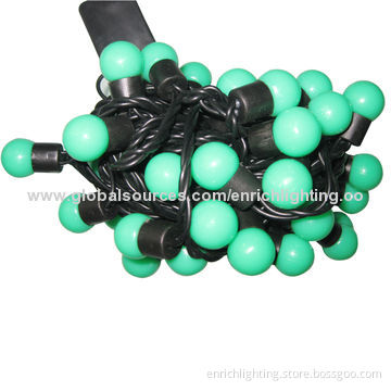 LED Ball Chain Lamp, AC220V, LED Qty 50pcs/String, Red, Blue, Green, White, Pink, Warm WhiteNew